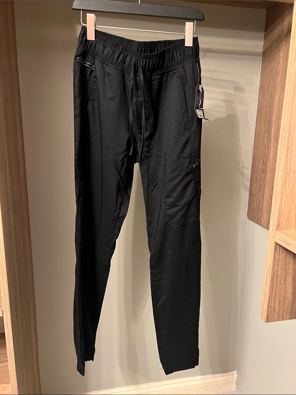 Men's Black Performance Jogger Pants with Elastic Waist